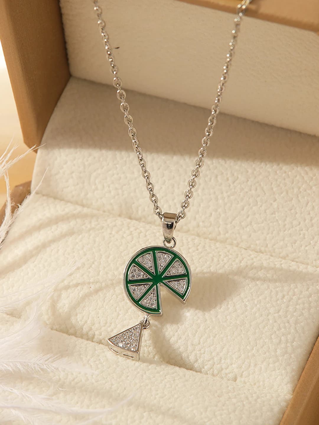 Small lemon slice - Silver