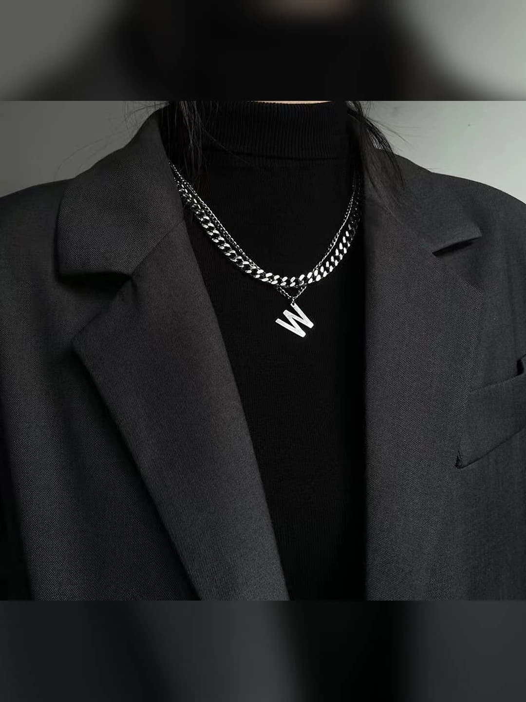 Letter W necklace