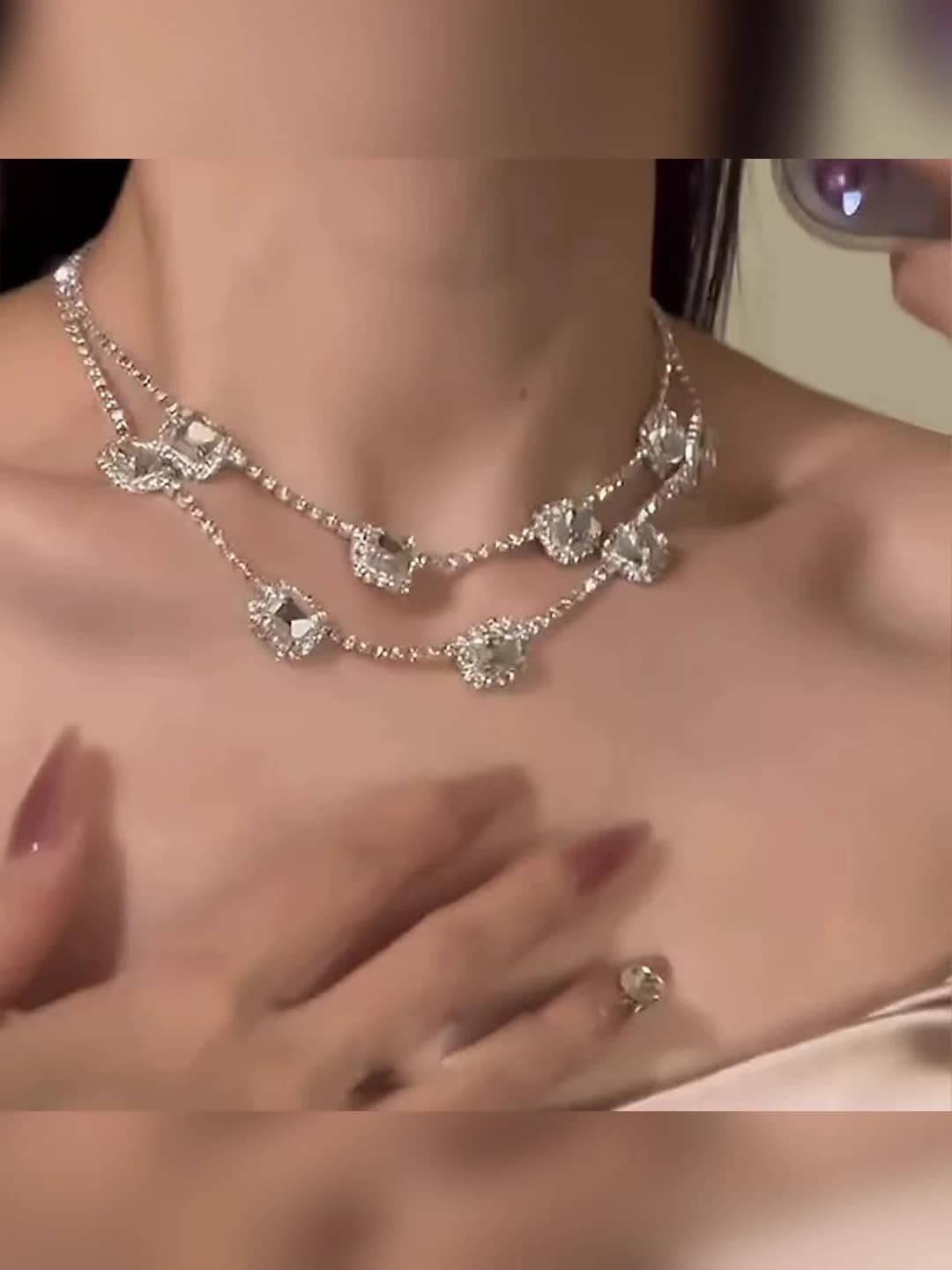 14# Квадратное двухслойное ожерелье