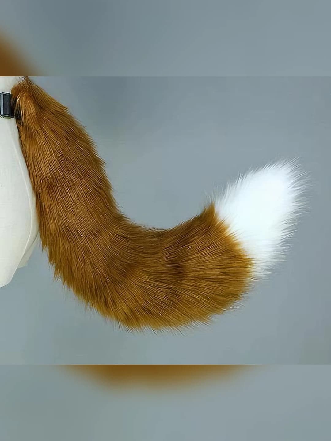 Brown and white