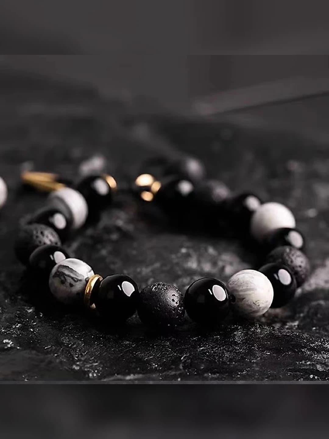 Women's daisy flower glass crystal beaded bracelet, sweet and fresh style