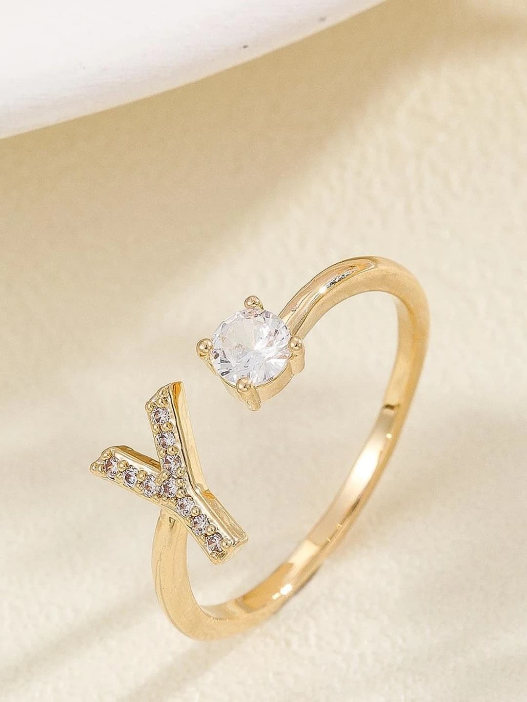 Gold letter Y