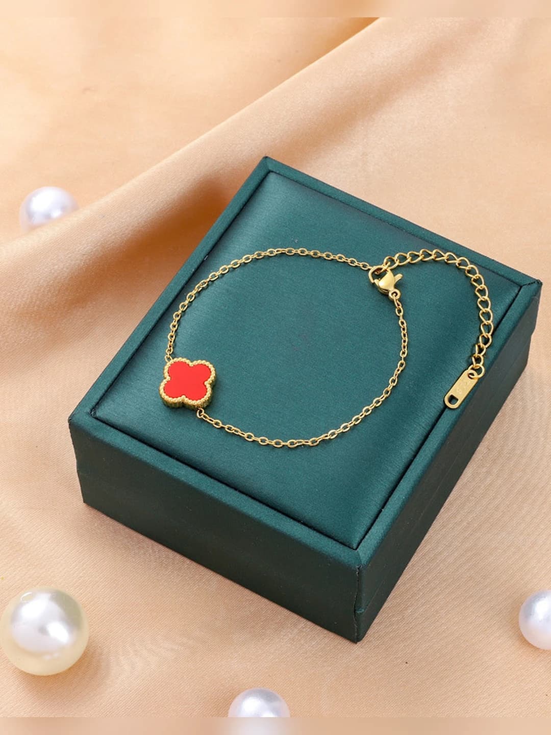 6674-Gold double-sided red