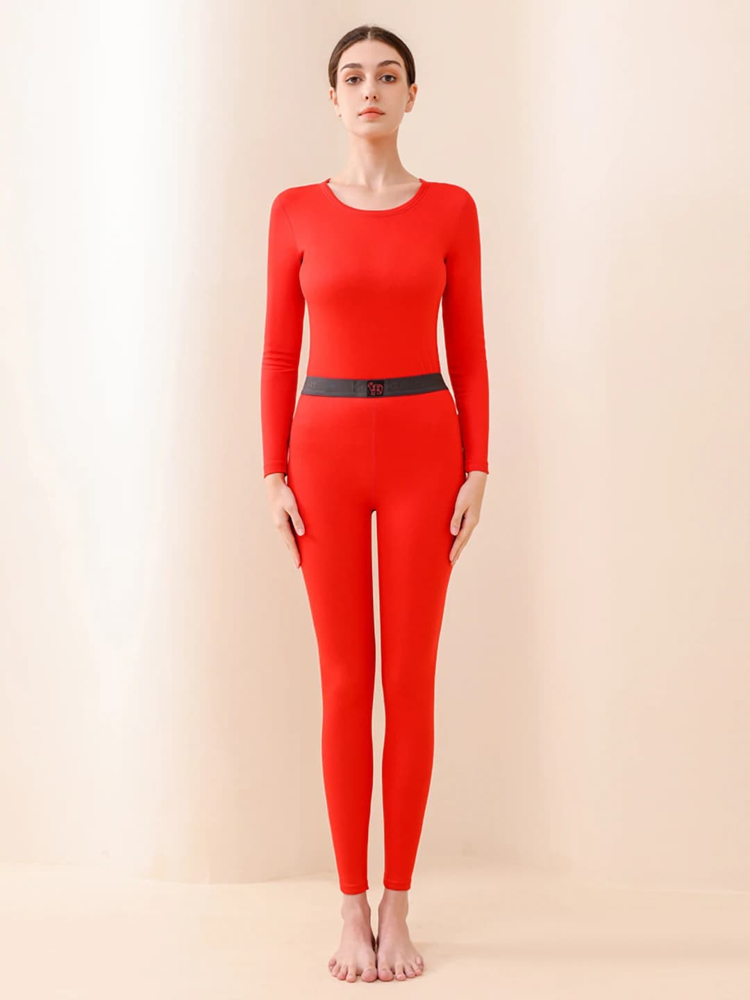 Bound edge - women's red (wool silk)