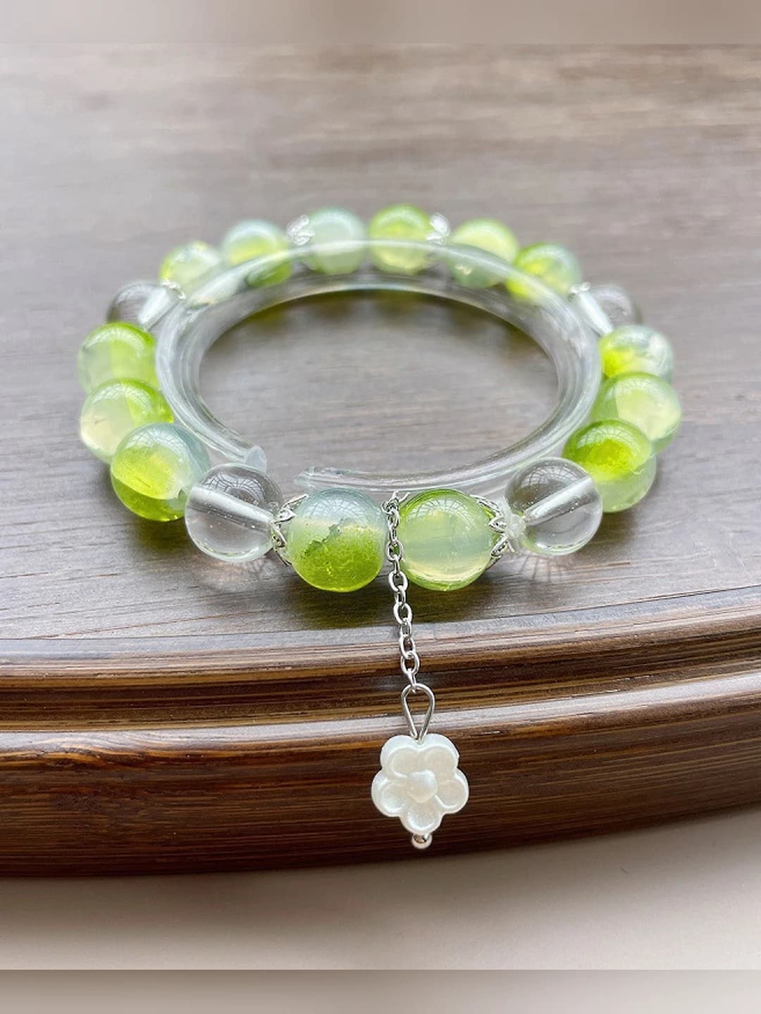 Green Small Floral Bracelet