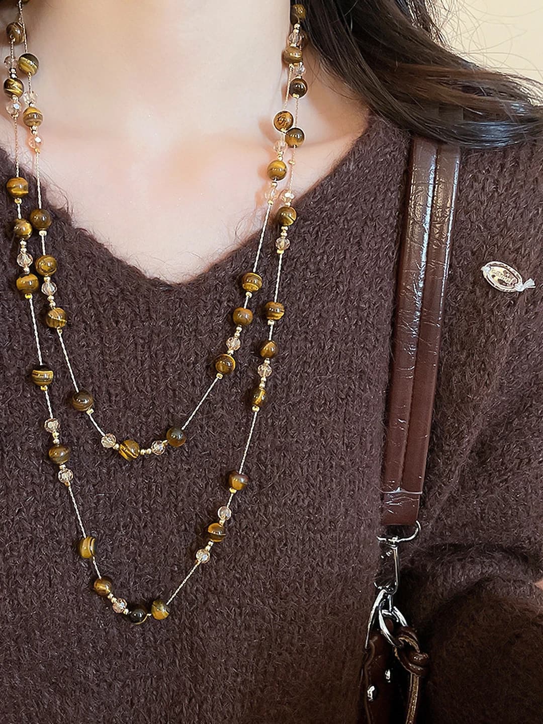 12# Necklace Gold Coffee
