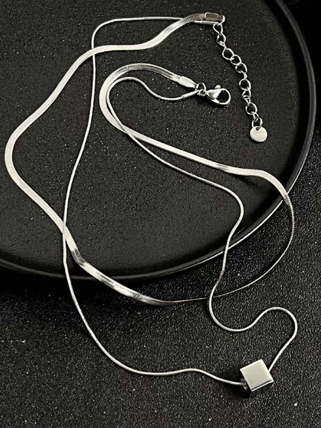 Regular square snake chain, double layer