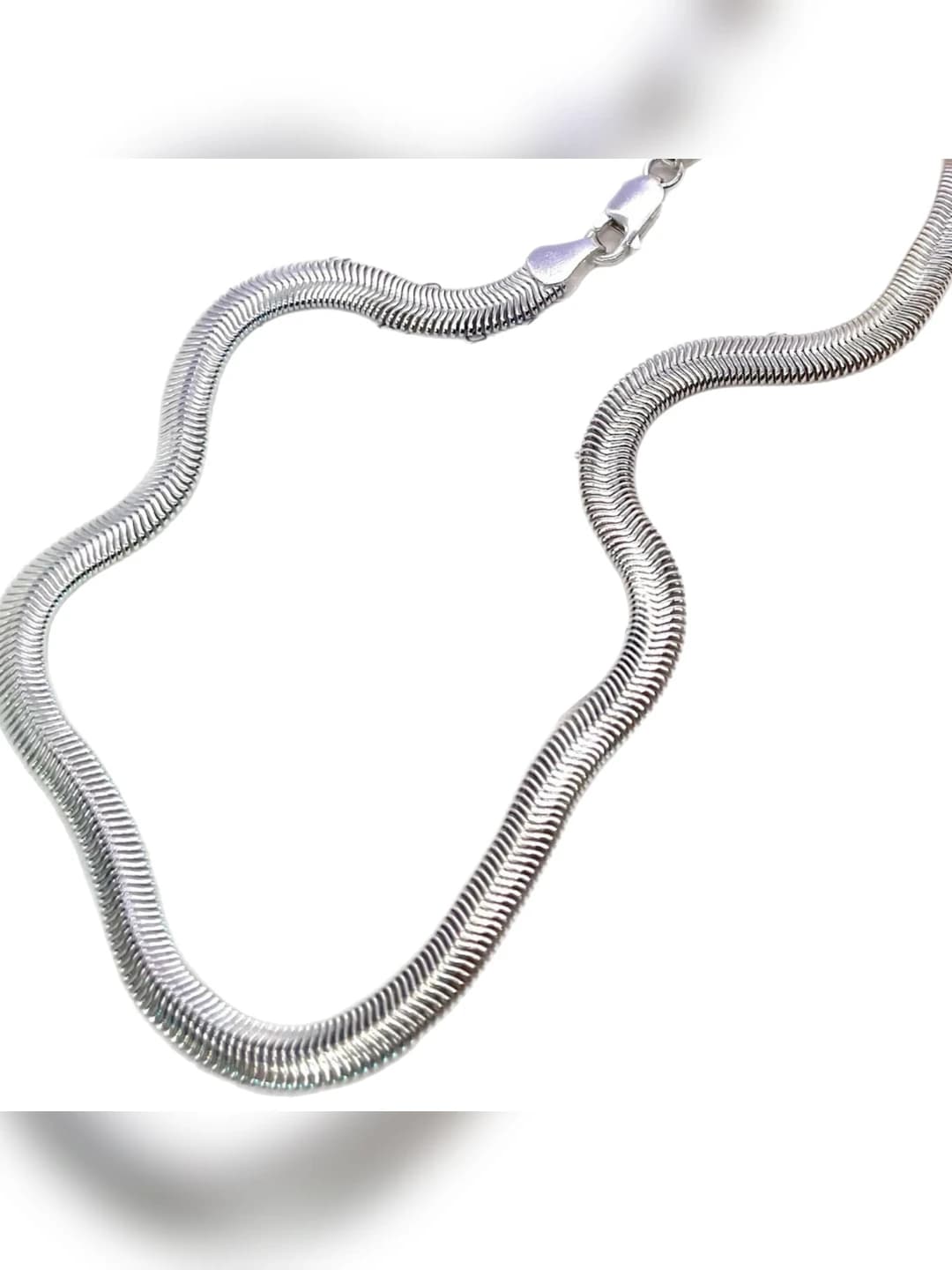 Snake clasp, steel, 6mm*50cm