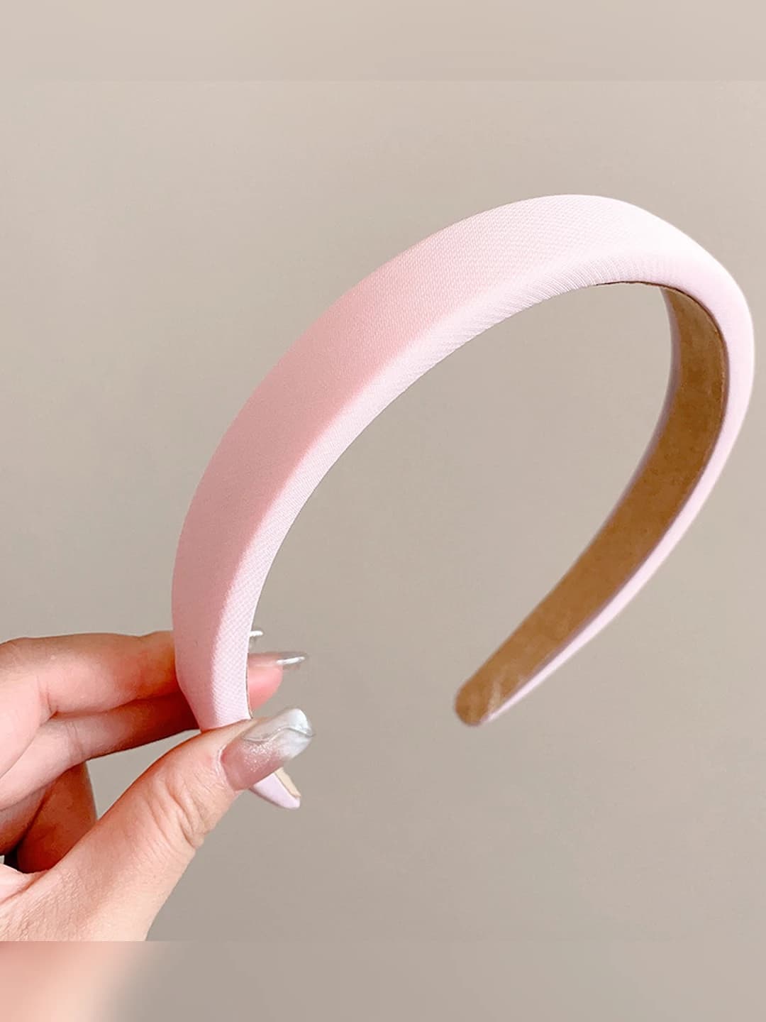 Light pink foam headband
