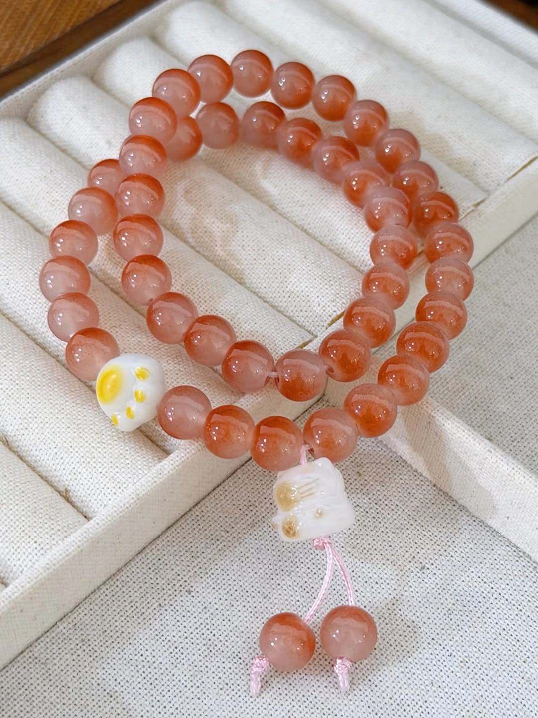 M429 Wild plum double circle cat paw bracelet