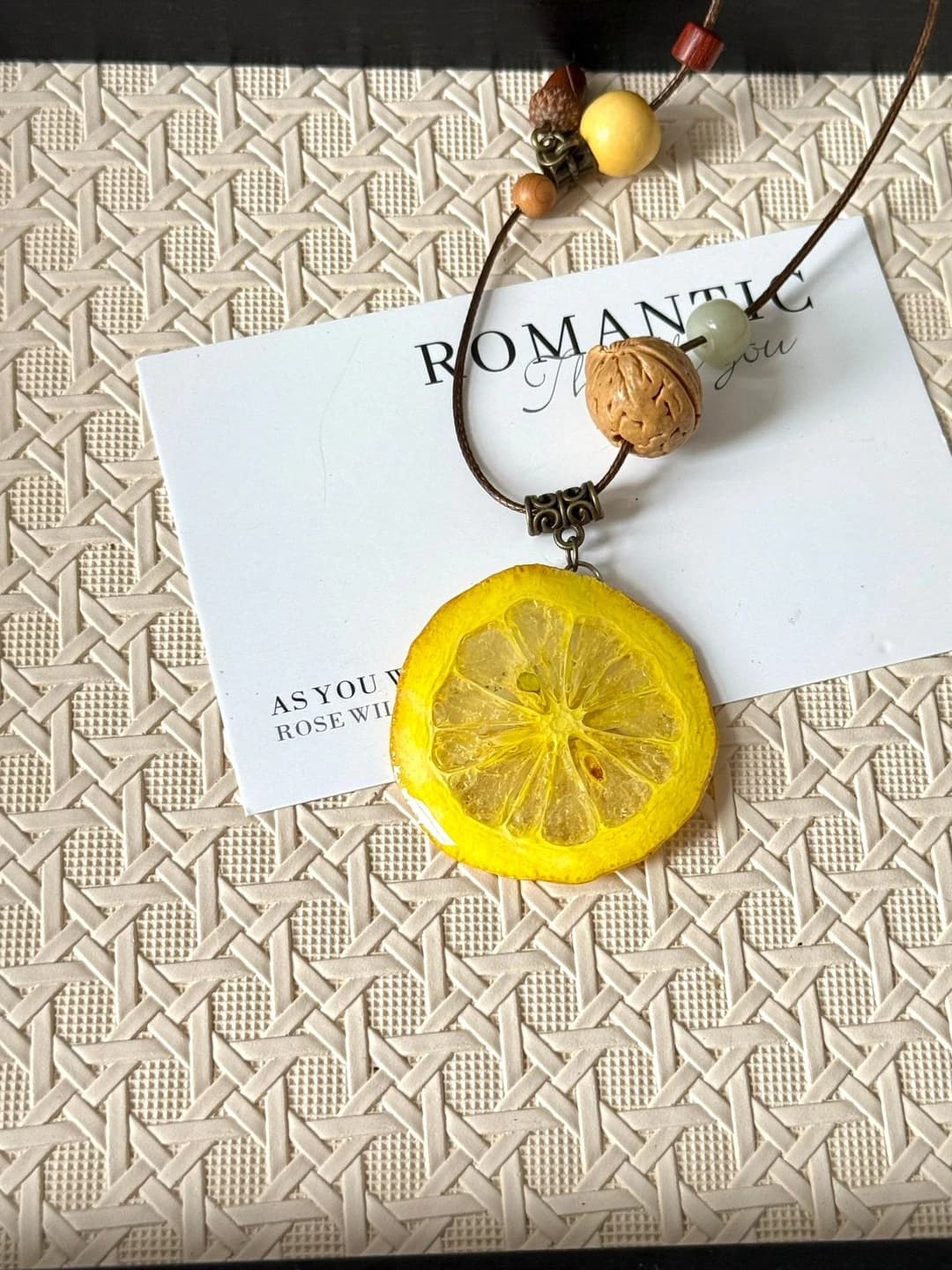 Lemon necklace