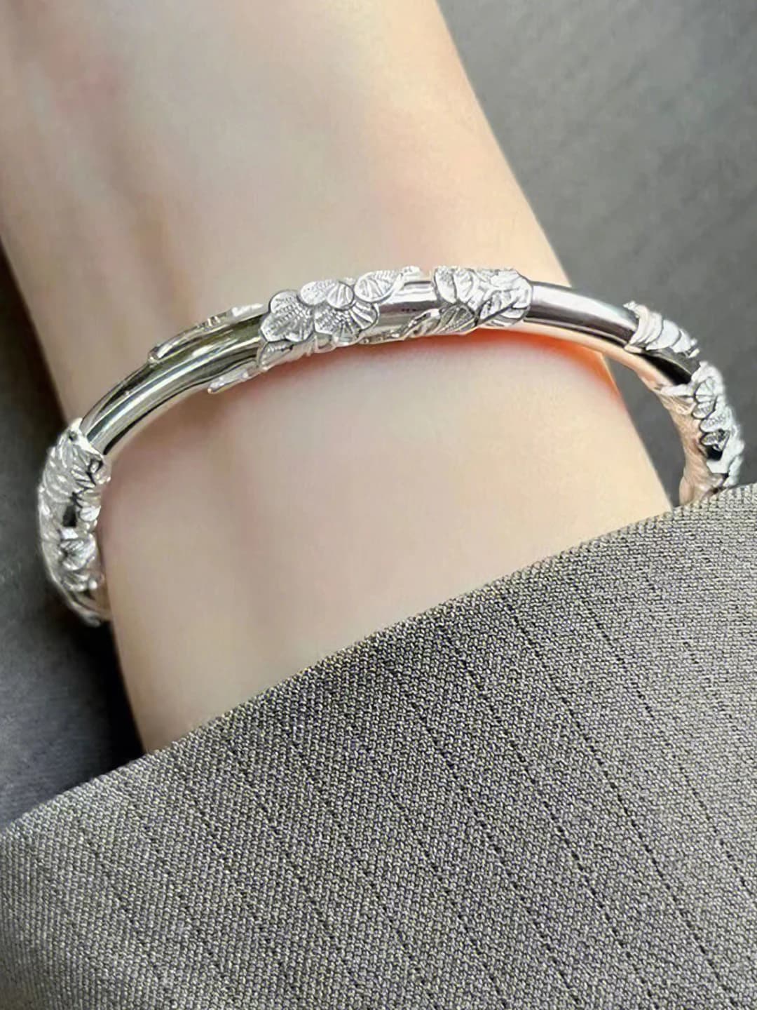 Floral alloy bracelet #SZ238