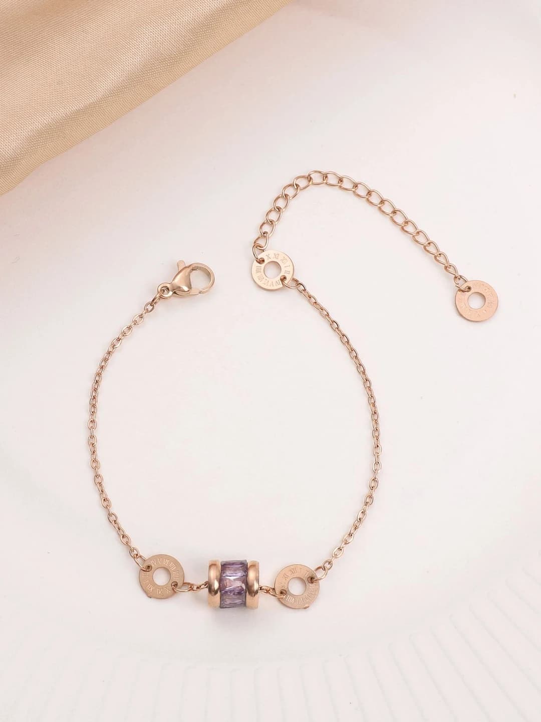 Rose gold, purple