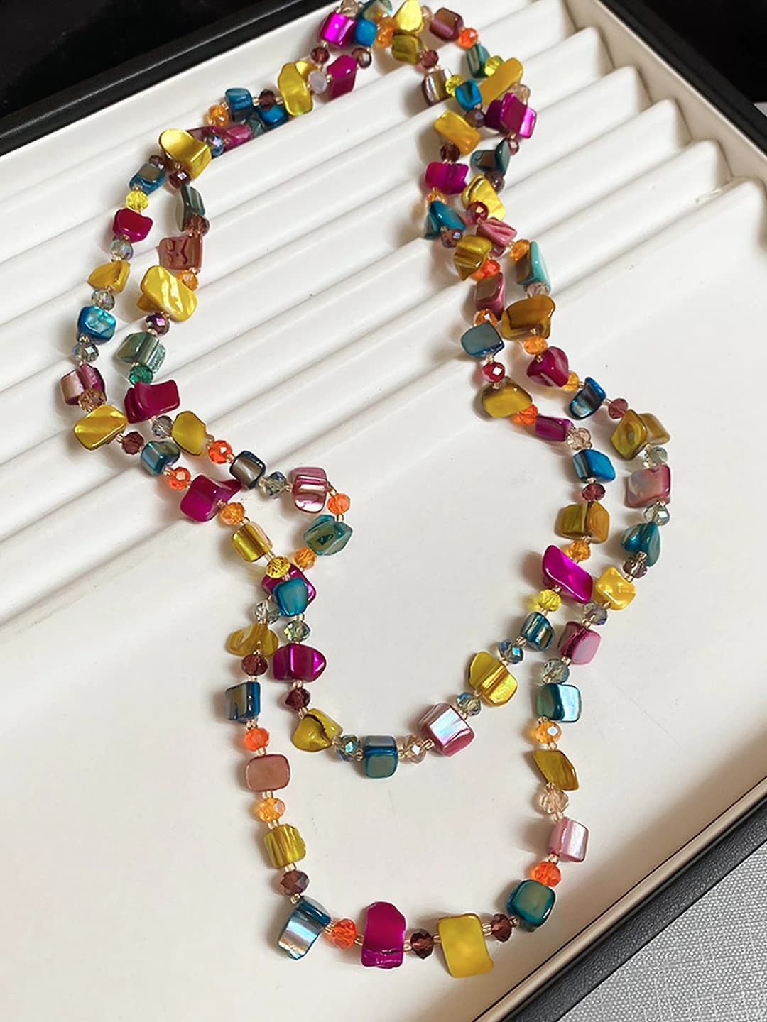 48# chain - multicolour-irregular