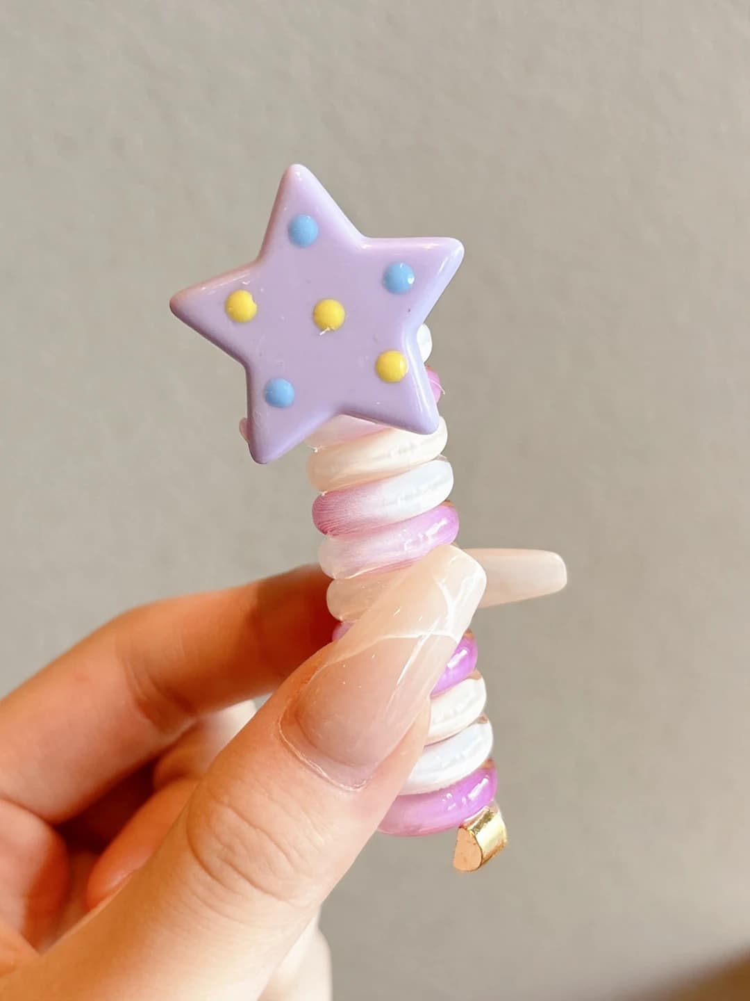 3# Star phone cord - purple