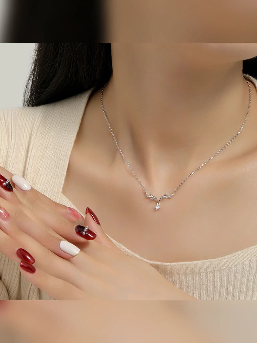 Deer with you necklace