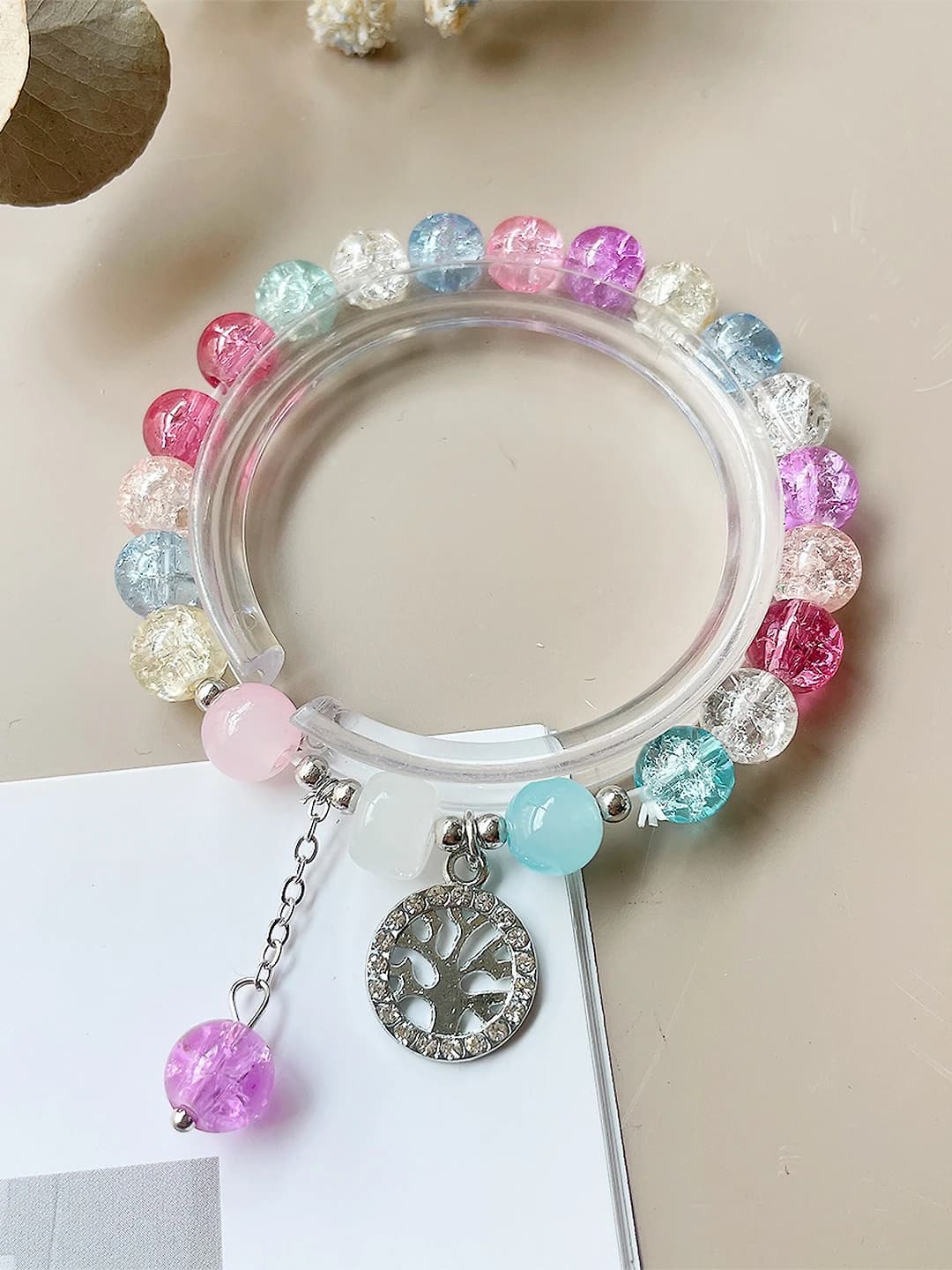 Multicolour multicolour tree bracelet