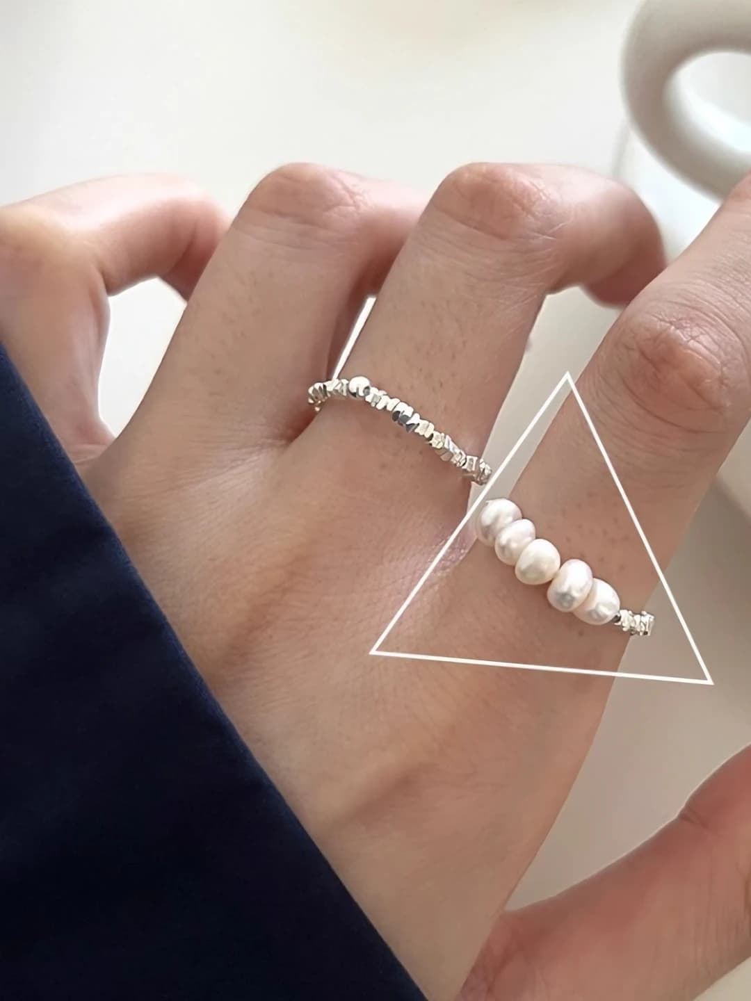 Silver ring [Pearl]