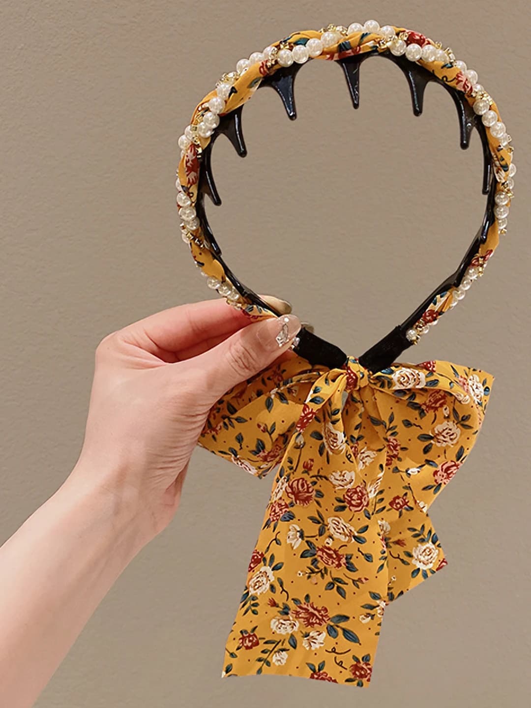 10# Yellow print pearl