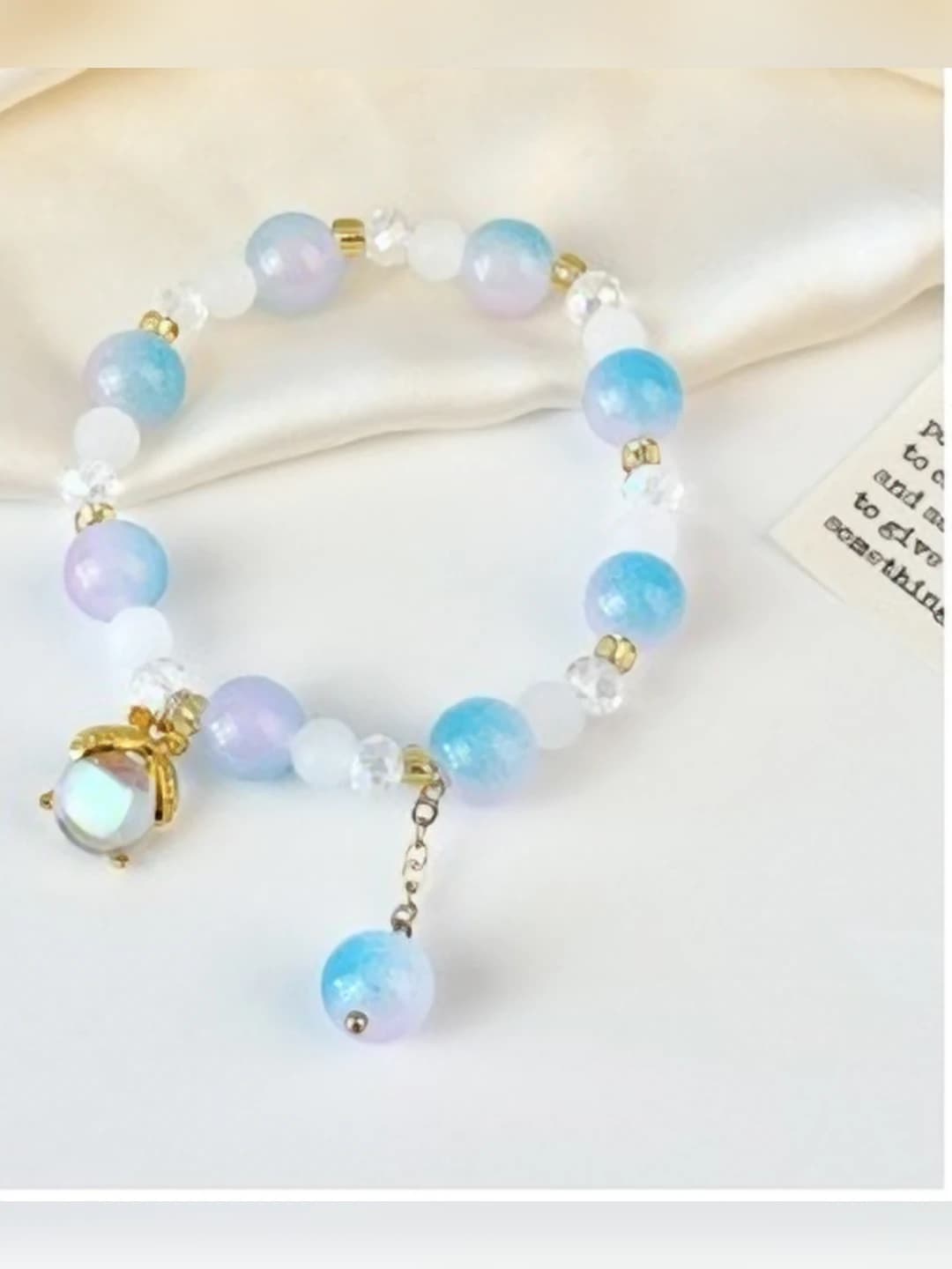 Medium blue + pink firefly