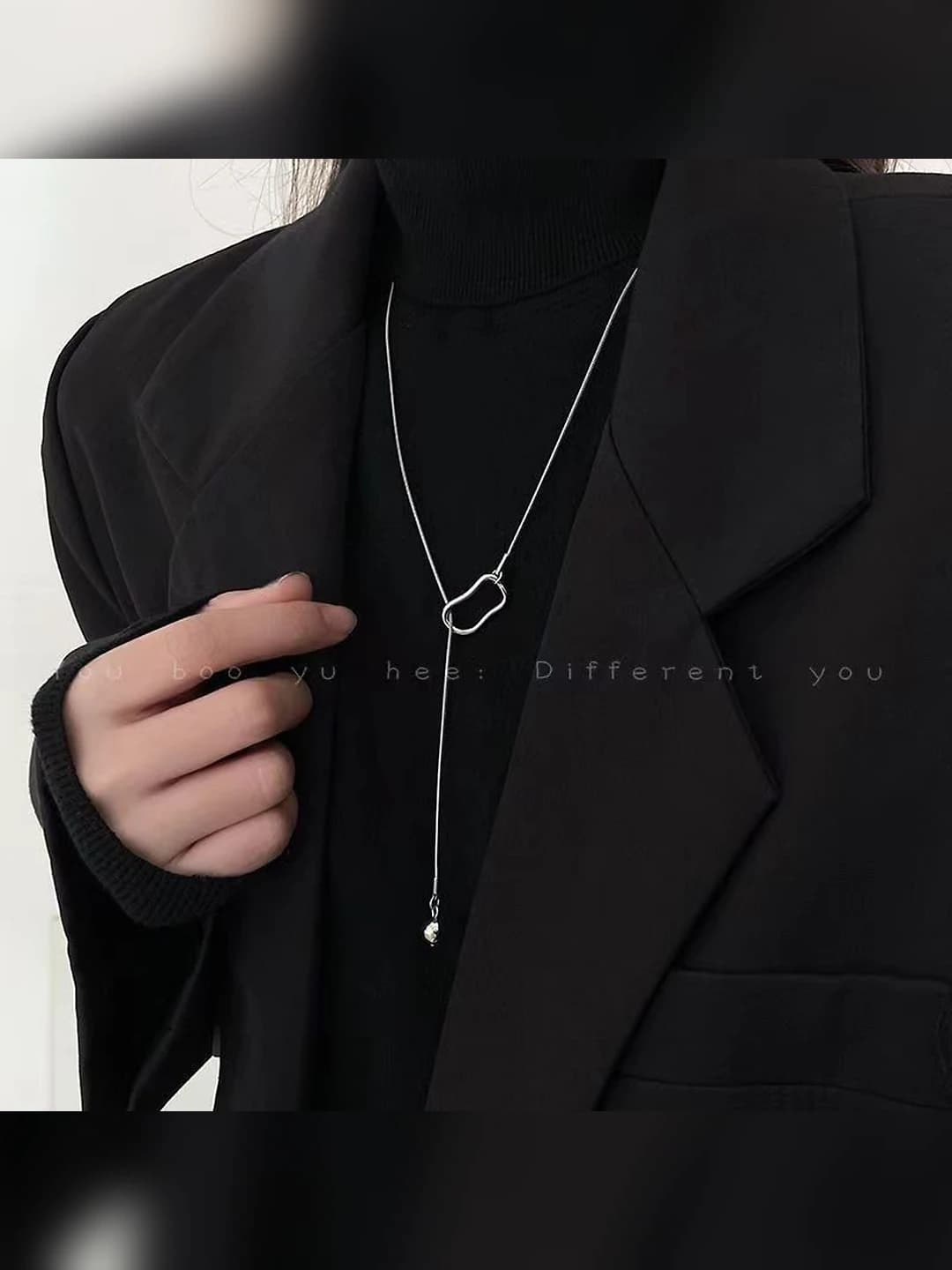 Silver small gourd necklace