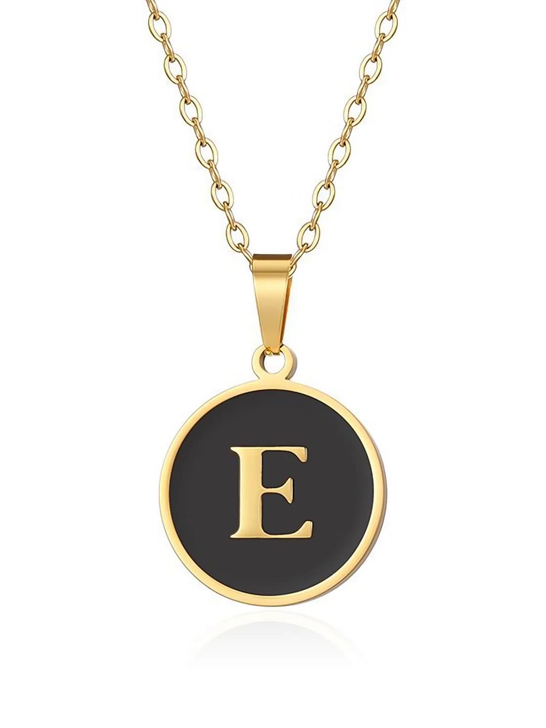 Gold letter E