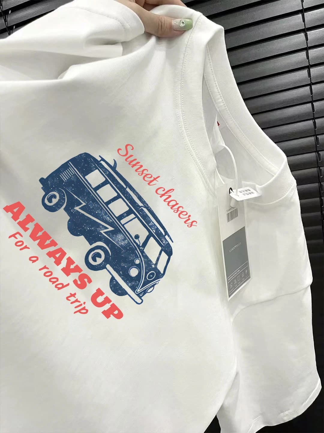 Blue bus White