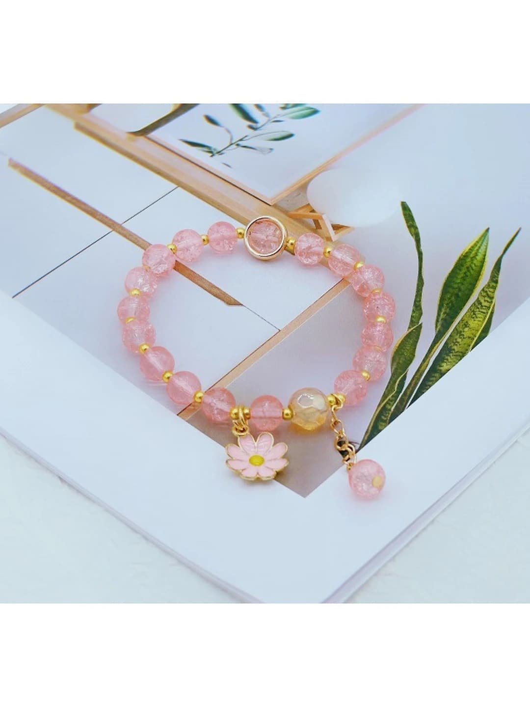 Pink small daisy chain