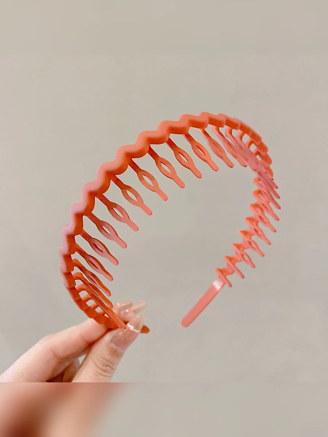 19#Orange-red wavy