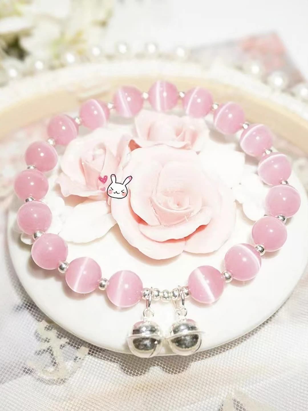 Bell pink cat's eye