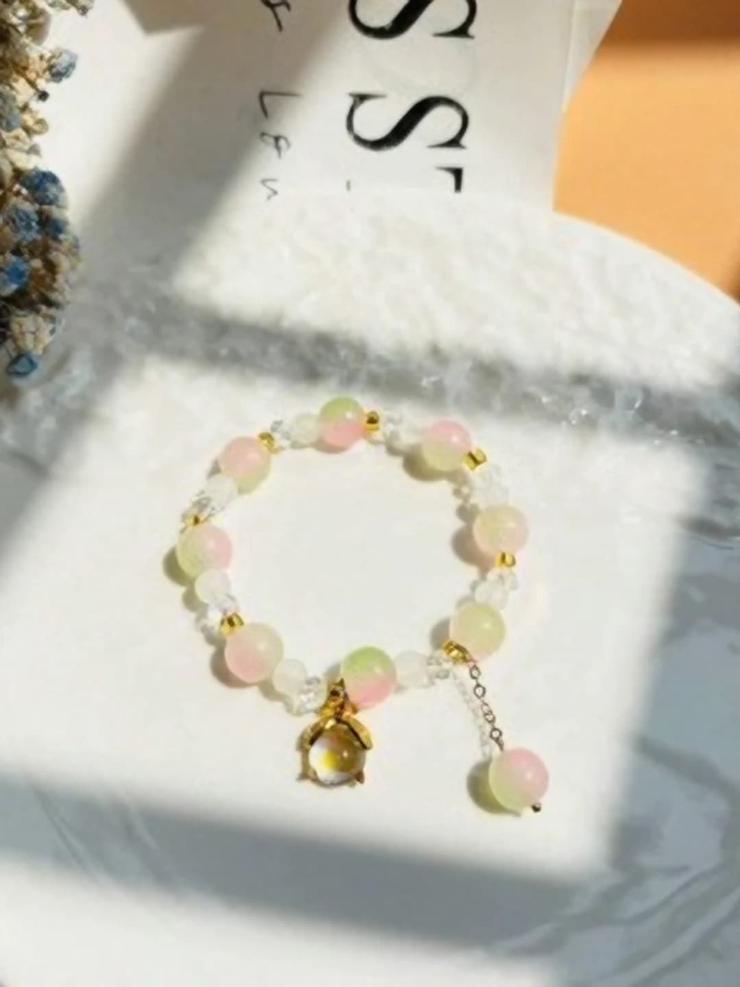 Pink + green firefly