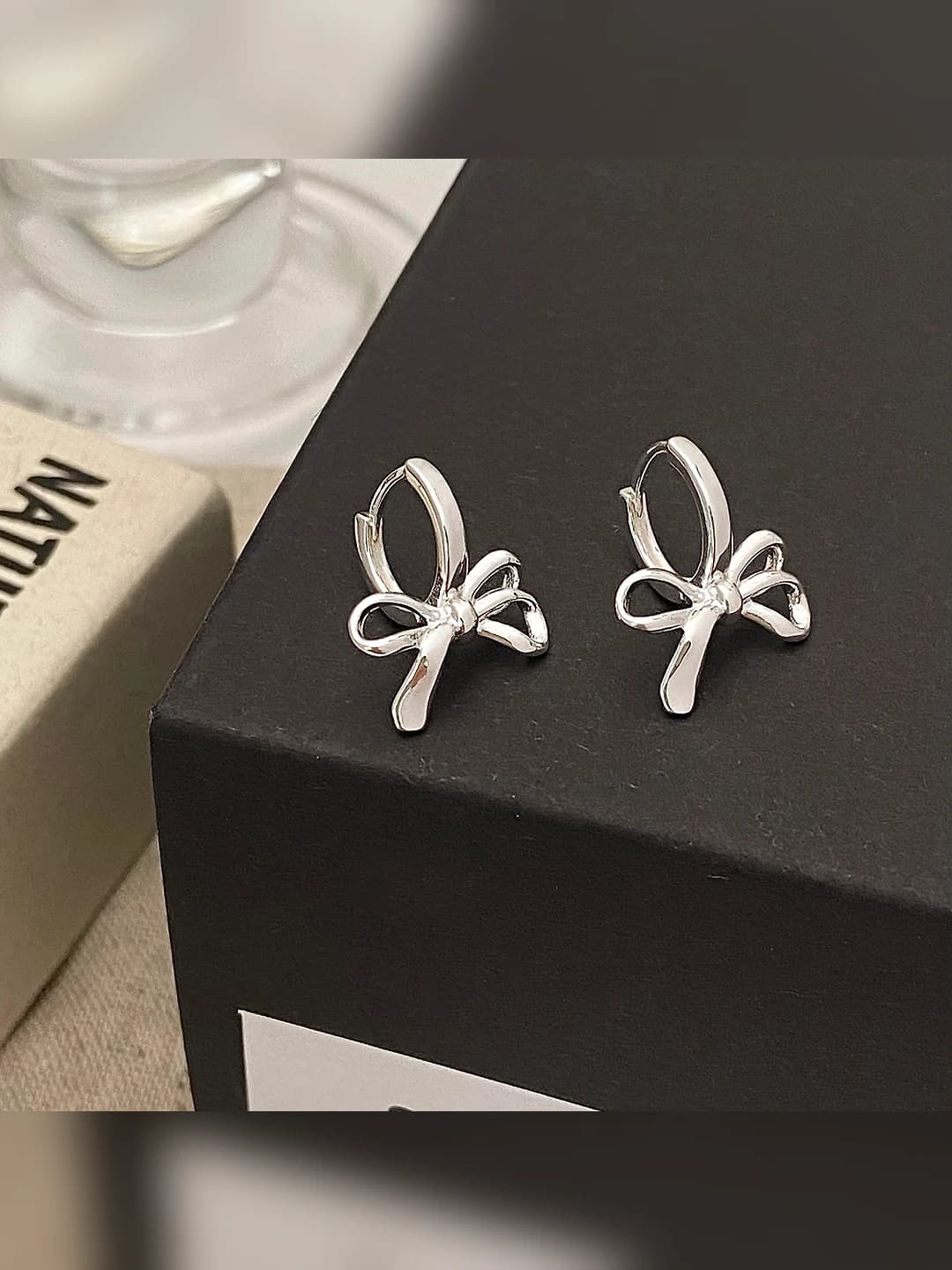 Silver earrings A-885