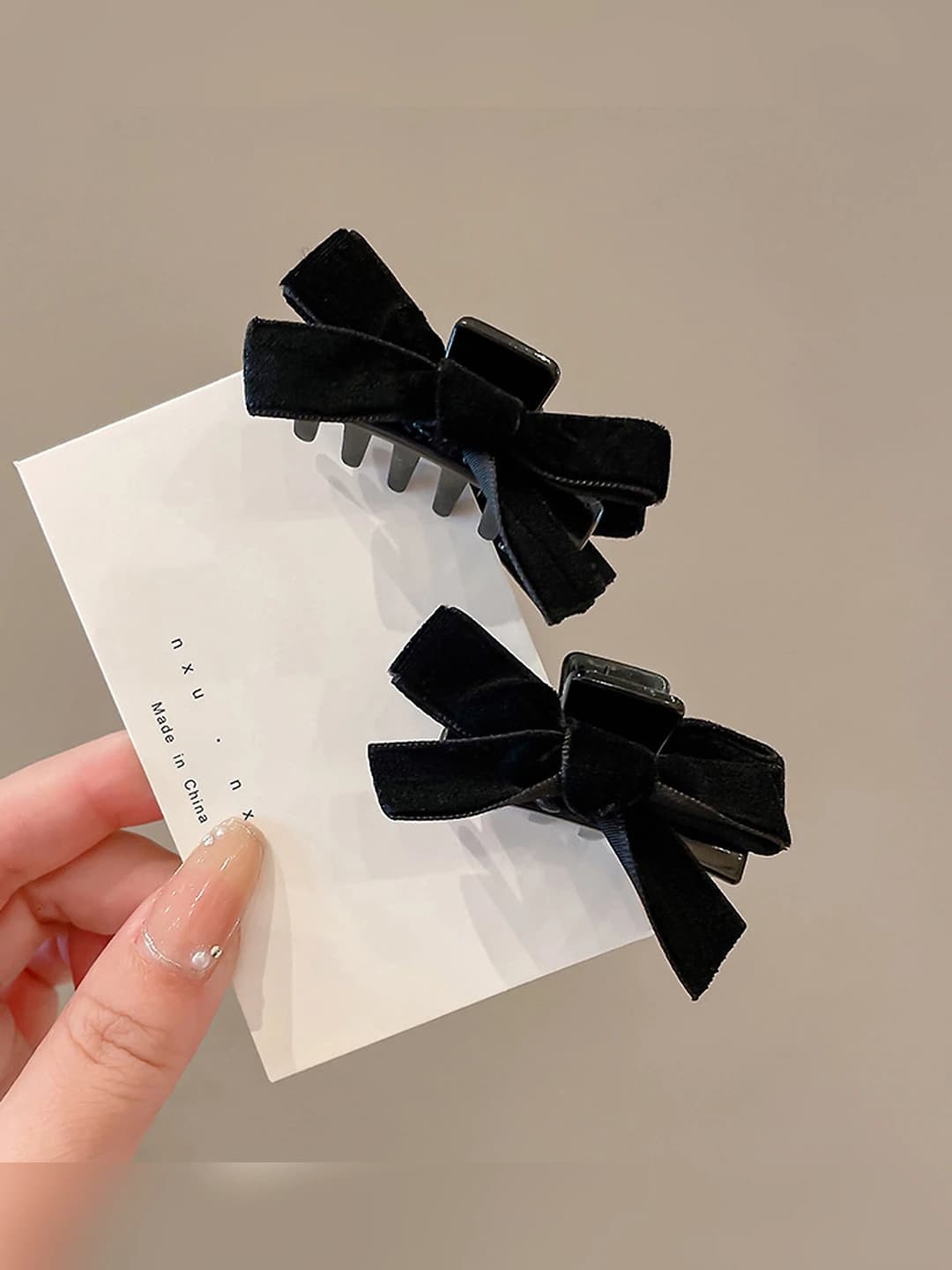17# Princess velvet clip (pair 5.2 cm)