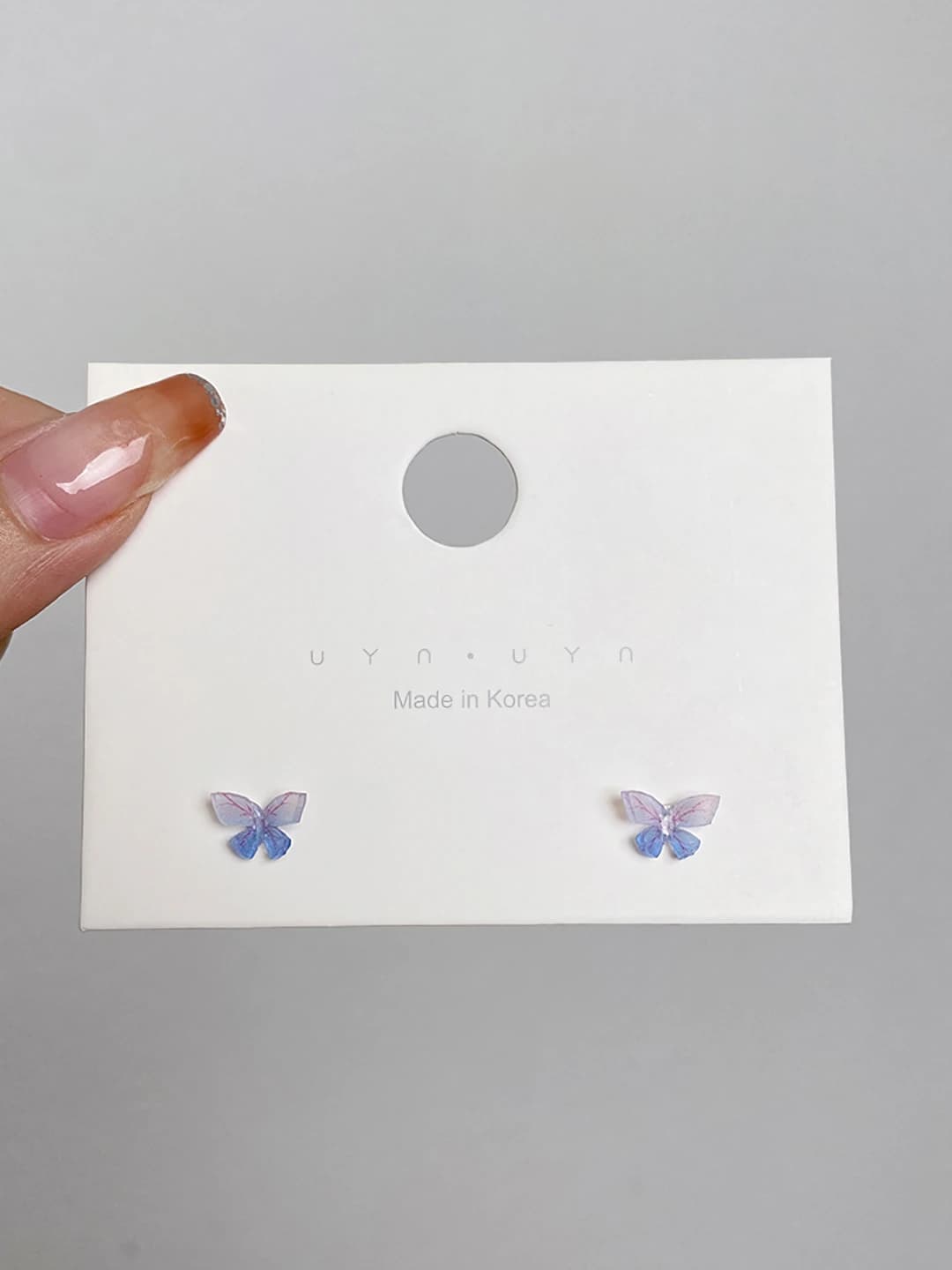 2# Purple-blue butterfly, 1 pair