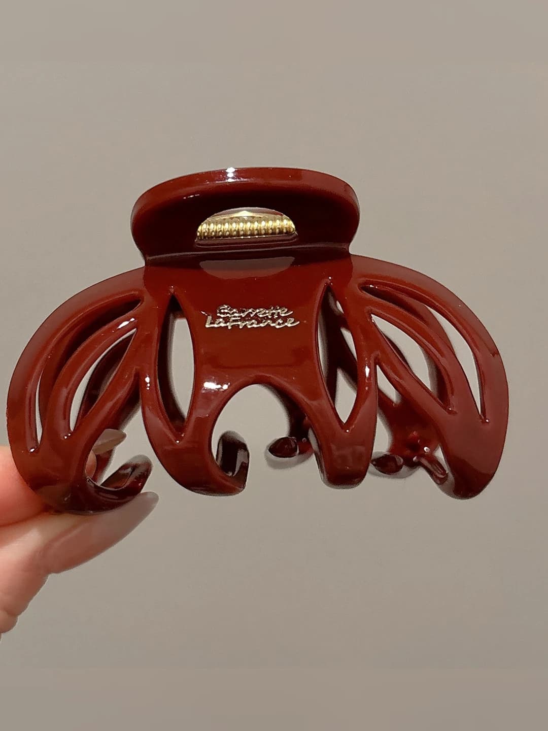 2# Wine red pumpkin cutout ~8 cm