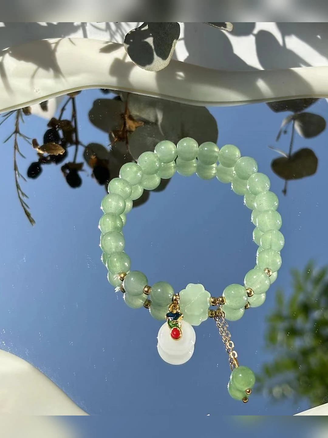 White peace buckle, Donglin jade