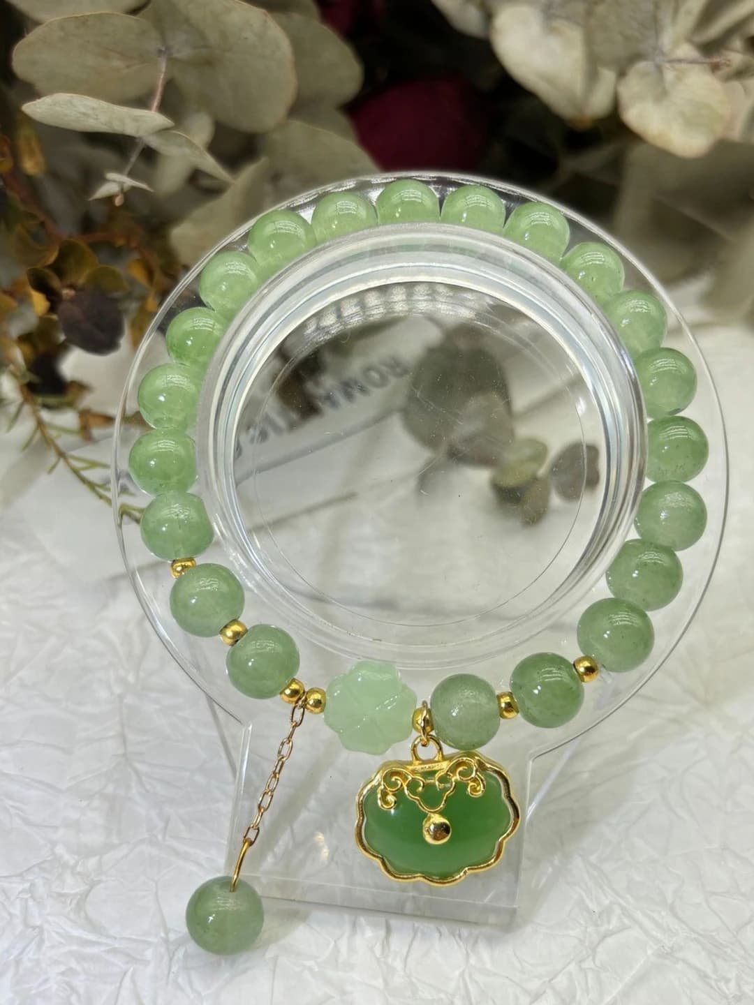Green peace lock, Donglin jade