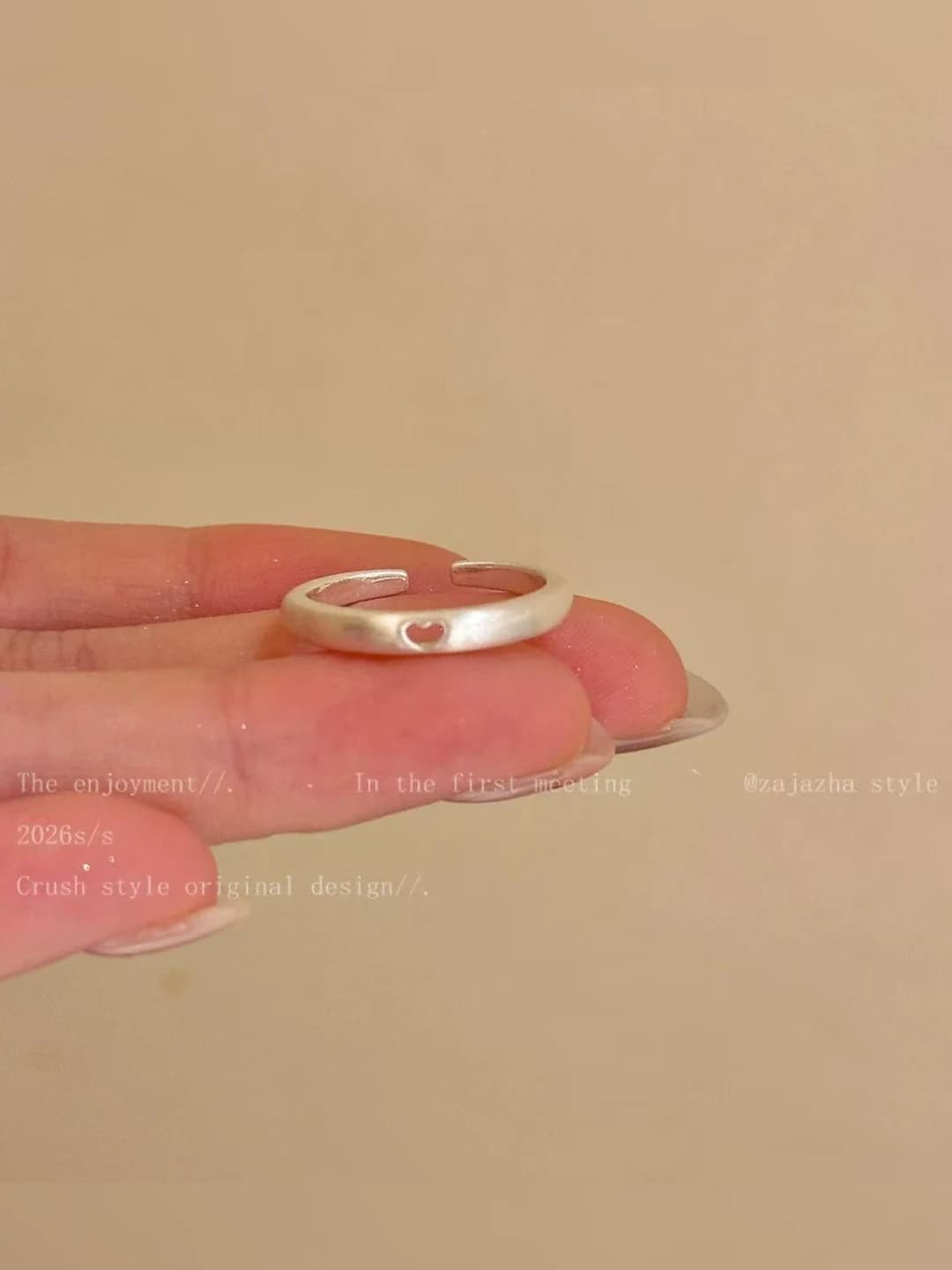 11# cut-out heart ring