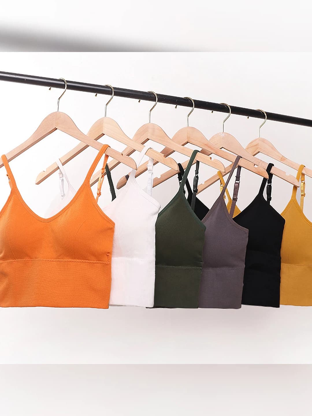 Women's breathable sports wire-free seamless camisole top