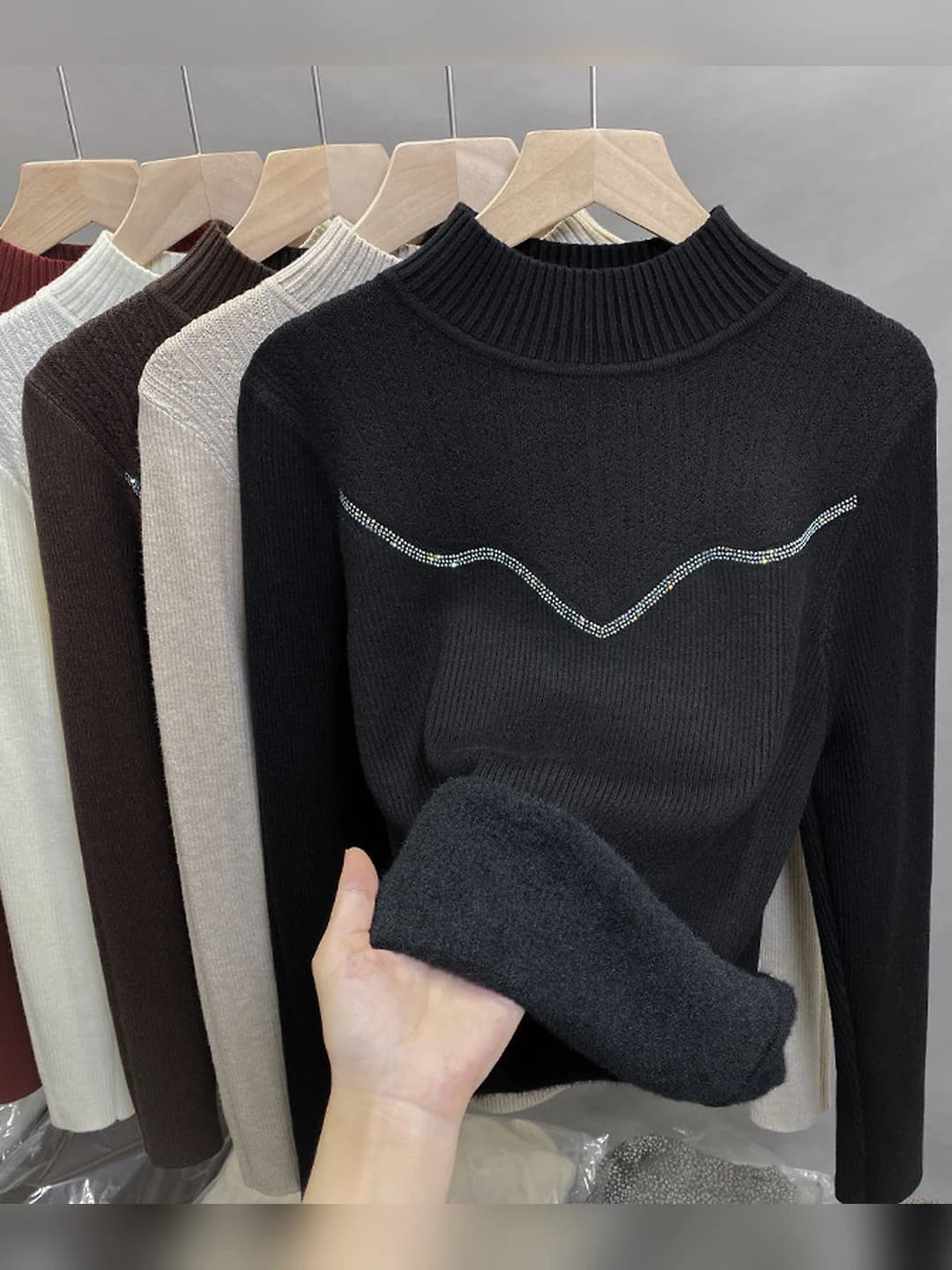 Fleece lined black