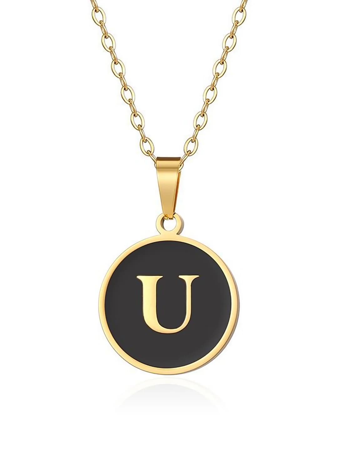 Gold letter - U