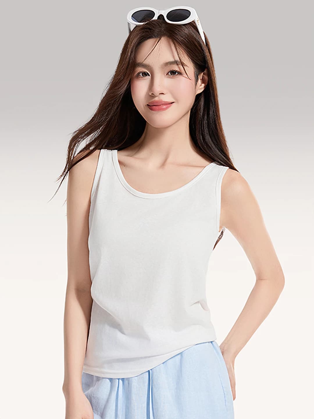 White, snow cotton, 1 pc