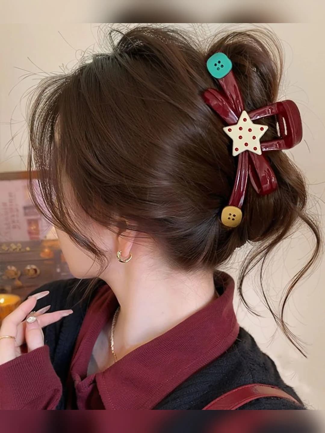 Wine red (approx. 11 cm)