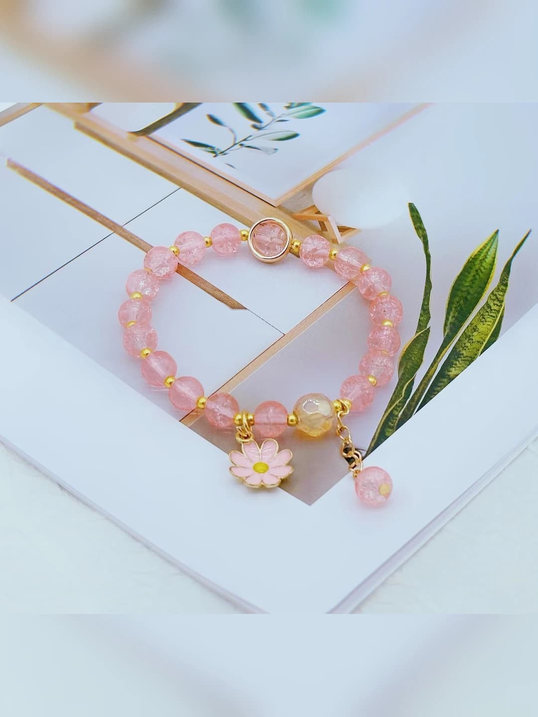 Pink small daisy chain