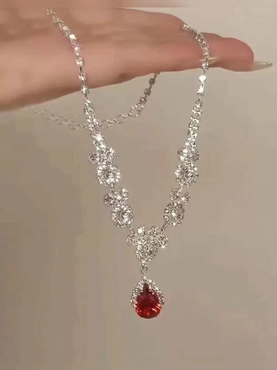 Red teardrop
