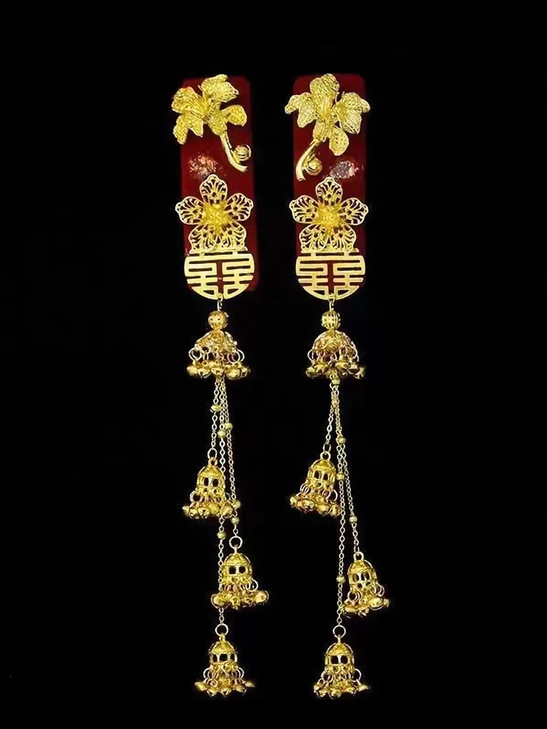1246 Flowers and Xiz symbol, pair