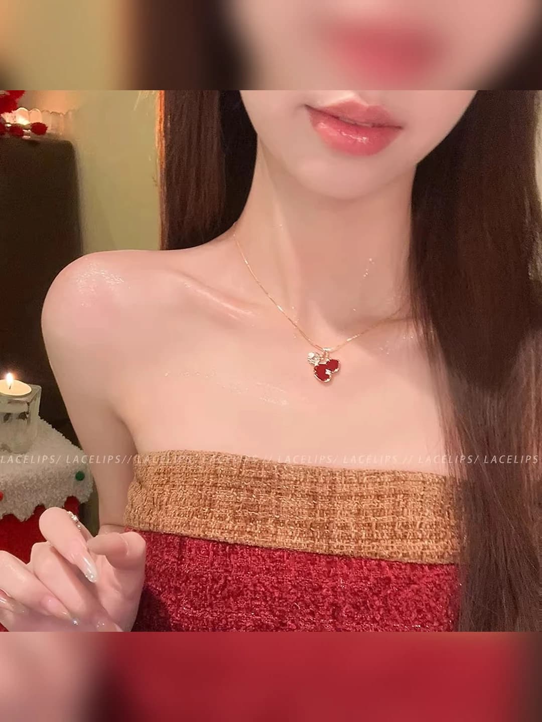 Red Lucky Gourd Necklace