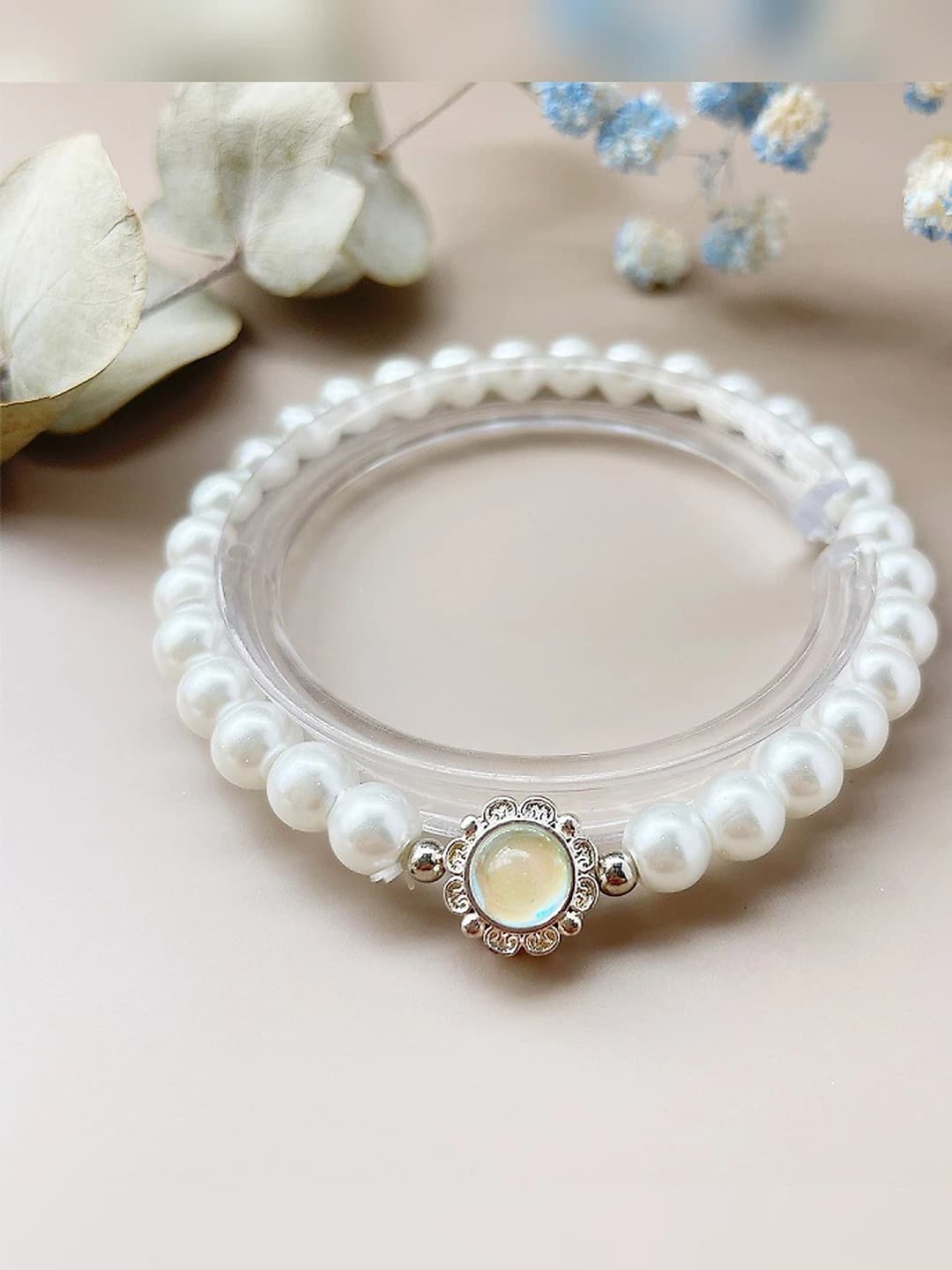 Yellow Fake pearl Bracelet #SZ226