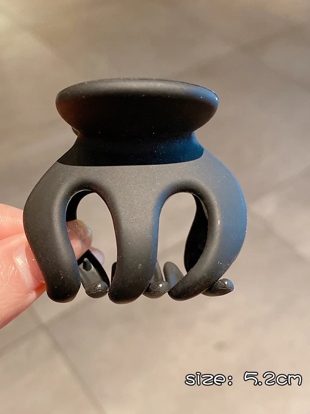 Matte black large 5 cm