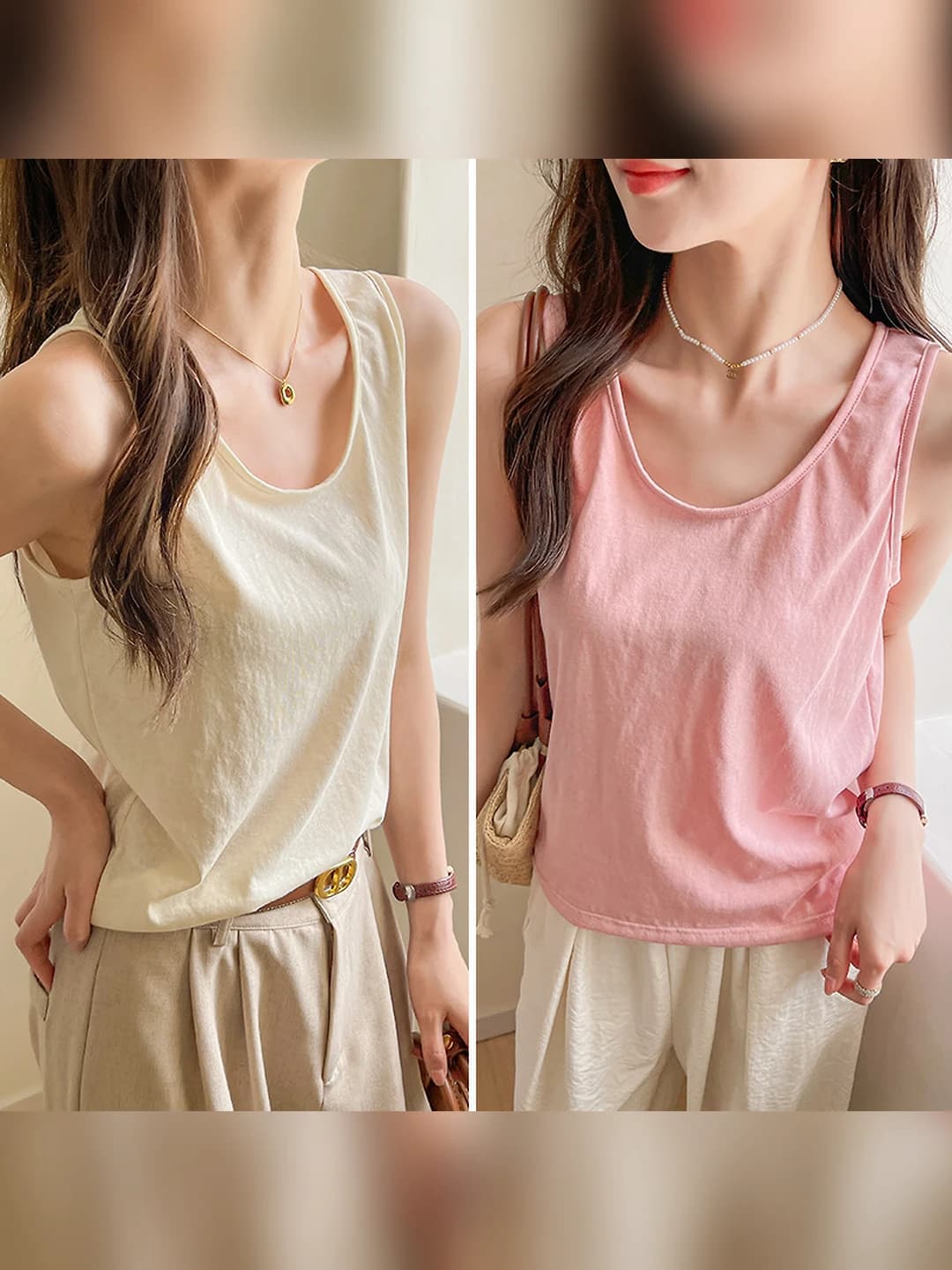 Shrimp pink + Light apricot (2 pcs)